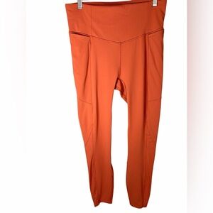 CALIA Carrie Underwood Orange Leggings Medium High Rise Athletic Yoga Pants